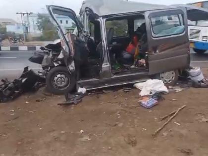 Rajasthan Accident: 5 Dead, 3 Injured After Car Rams Into Stationary Truck While Returning from Maha Kumbh in Prayagraj (Watch Video) | Rajasthan Accident: 5 Dead, 3 Injured After Car Rams Into Stationary Truck While Returning from Maha Kumbh in Prayagraj (Watch Video) Rajasthan Accident: 5 Dead, 3 Injured After Car Rams Into Stationary Truck While Returning from Maha Kumbh in Prayagraj (Watch Video) | Rajasthan Accident: 5 Dead, 3 Injured After Car Rams Into Stationary Truck While Returning from Maha Kumbh in Prayagraj (Watch Video)