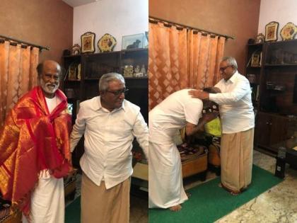 Rajinikanth seeks blessing from elder brother after political venture announcement | Rajinikanth seeks blessing from elder brother after political venture announcement