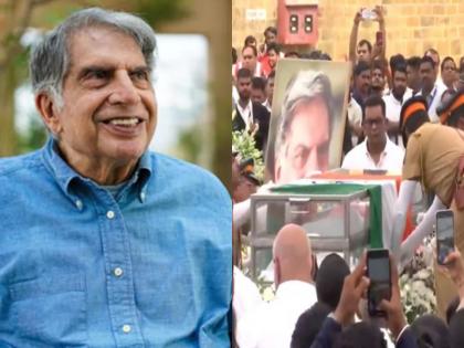 Ratan Tata’s Mortal Remains Brought to Mumbai’s NCPA Lawns for Public Viewing, Ahead of State Funeral (Watch Video)