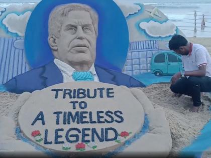 Ratan Tata Death Anniversary: Sudarsan Pattnaik Pays Tribute with 6-Foot Sand Sculpture at Puri Beach | Ratan Tata Death Anniversary: Sudarsan Pattnaik Pays Tribute with 6-Foot Sand Sculpture at Puri Beach Ratan Tata Death Anniversary: Sudarsan Pattnaik Pays Tribute with 6-Foot Sand Sculpture at Puri Beach | Ratan Tata Death Anniversary: Sudarsan Pattnaik Pays Tribute with 6-Foot Sand Sculpture at Puri Beach