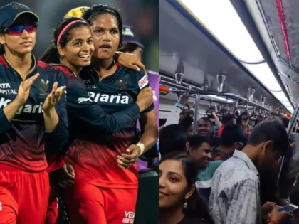 WPL 2024: RCB Fans' Energetic Chants Echo in Delhi Metro After Semifinal Triumph; Watch Video | WPL 2024: RCB Fans' Energetic Chants Echo in Delhi Metro After Semifinal Triumph; Watch Video
