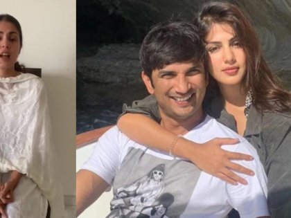 Rhea Chakraborty releases first video statement from an unknown location after Sushant Singh Rajput's death | Rhea Chakraborty releases first video statement from an unknown location after Sushant Singh Rajput's death