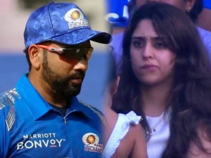 Rohit Sharma's wife Ritika's reaction goes Viral on social media, as he gets out in IPL | Rohit Sharma's wife Ritika's reaction goes Viral on social media, as he gets out in IPL