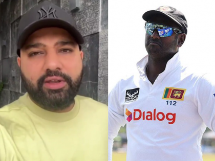 Rohit Sharma Sends Heartfelt Message to Angelo Mathews Before His Final Test (Watch Video) | Rohit Sharma Sends Heartfelt Message to Angelo Mathews Before His Final Test (Watch Video)