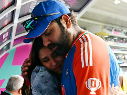 Ritika Sajdeh Comforts Emotional Rohit Sharma After India's T20 World Cup 2024 Victory, Heartwarming Video Goes Viral | Ritika Sajdeh Comforts Emotional Rohit Sharma After India's T20 World Cup 2024 Victory, Heartwarming Video Goes Viral