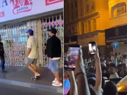 Rohit Sharma Mobbed by Fans in Dubai Ahead of India vs New Zealand ICC Champions Trophy 2025 Clash (Watch Video) | Rohit Sharma Mobbed by Fans in Dubai Ahead of India vs New Zealand ICC Champions Trophy 2025 Clash (Watch Video)