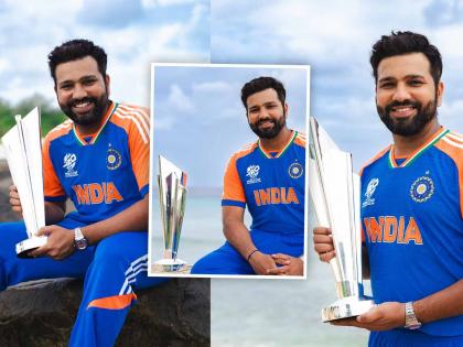BCCI Shares Pics of Latest Photoshoot of Captain Rohit Sharma With T20 World Cup 2024 Trophy | BCCI Shares Pics of Latest Photoshoot of Captain Rohit Sharma With T20 World Cup 2024 Trophy