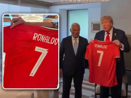 'Playing for Peace': Cristiano Ronaldo Sends Jersey With Message to Donald Trump Amid Israel-Iran Conflict | 'Playing for Peace': Cristiano Ronaldo Sends Jersey With Message to Donald Trump Amid Israel-Iran Conflict 'Playing for Peace': Cristiano Ronaldo Sends Jersey With Message to Donald Trump Amid Israel-Iran Conflict | 'Playing for Peace': Cristiano Ronaldo Sends Jersey With Message to Donald Trump Amid Israel-Iran Conflict