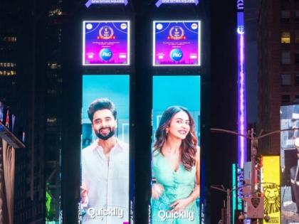 Jaccky Bhagnani and Rakul Preet Singh Light Up the Times Square Skyline, Become the First Indian Power Couple to Take Over the Famous Billboard | Jaccky Bhagnani and Rakul Preet Singh Light Up the Times Square Skyline, Become the First Indian Power Couple to Take Over the Famous Billboard