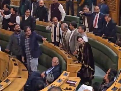 Ruckus in Jammu and Kashmir Assembly As Waheed Para Moves Resolution Against Abrogation of Article 370 on First Day (Watch Video) | Ruckus in Jammu and Kashmir Assembly As Waheed Para Moves Resolution Against Abrogation of Article 370 on First Day (Watch Video) Ruckus in Jammu and Kashmir Assembly As Waheed Para Moves Resolution Against Abrogation of Article 370 on First Day (Watch Video) | Ruckus in Jammu and Kashmir Assembly As Waheed Para Moves Resolution Against Abrogation of Article 370 on First Day (Watch Video)
