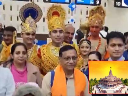 Ram Mandir: Gujarat Passengers Enact Ramayana Characters, Board First Flight to Ayodhya | Ram Mandir: Gujarat Passengers Enact Ramayana Characters, Board First Flight to Ayodhya