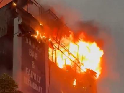 Ghaziabad: Massive Fire Breaks Out in Hotel Above Axis Bank in Sahibabad (Watch Video) | Ghaziabad: Massive Fire Breaks Out in Hotel Above Axis Bank in Sahibabad (Watch Video) Ghaziabad: Massive Fire Breaks Out in Hotel Above Axis Bank in Sahibabad (Watch Video) | Ghaziabad: Massive Fire Breaks Out in Hotel Above Axis Bank in Sahibabad (Watch Video)