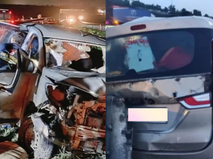 Samruddhi Expressway Accident: 4 of Family Returning from Pune Die After Car Hits Divider in Maharashtra's Washim (VIDEO) | Samruddhi Expressway Accident: 4 of Family Returning from Pune Die After Car Hits Divider in Maharashtra's Washim (VIDEO) Samruddhi Expressway Accident: 4 of Family Returning from Pune Die After Car Hits Divider in Maharashtra's Washim (VIDEO) | Samruddhi Expressway Accident: 4 of Family Returning from Pune Die After Car Hits Divider in Maharashtra's Washim (VIDEO)