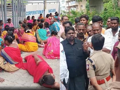 Tamil Nadu: Madurai Sanitation Workers Protest After 23 Dismissed by Contractor | Tamil Nadu: Madurai Sanitation Workers Protest After 23 Dismissed by Contractor