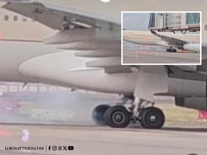 Saudia Aircraft Carrying Hajj Pilgrims Reports Smoke From Wheels, Triggers Emergency at Lucknow Airport (Watch Video) | Saudia Aircraft Carrying Hajj Pilgrims Reports Smoke From Wheels, Triggers Emergency at Lucknow Airport (Watch Video) Saudia Aircraft Carrying Hajj Pilgrims Reports Smoke From Wheels, Triggers Emergency at Lucknow Airport (Watch Video) | Saudia Aircraft Carrying Hajj Pilgrims Reports Smoke From Wheels, Triggers Emergency at Lucknow Airport (Watch Video)