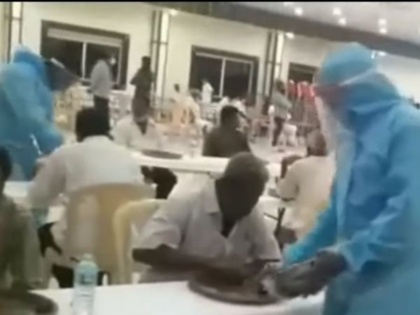 Viral Video! Waiters wearing PPE kit while serving guests in Andhra Pradesh wedding | Viral Video! Waiters wearing PPE kit while serving guests in Andhra Pradesh wedding