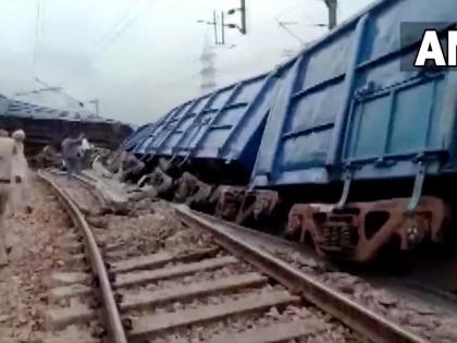 8 bogies of coal filled goods train derail in Haryana | 8 bogies of coal filled goods train derail in Haryana