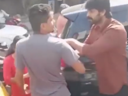 Watch: Actor Naga Shaurya comes to girl's rescue after man slaps her on busy road | Watch: Actor Naga Shaurya comes to girl's rescue after man slaps her on busy road