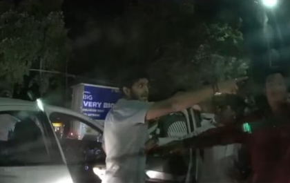 Pune: Alleged NCP member verbally abuses and damages Bengaluru couple's vehicle in road rage | Pune: Alleged NCP member verbally abuses and damages Bengaluru couple's vehicle in road rage Pune: Alleged NCP member verbally abuses and damages Bengaluru couple's vehicle in road rage | Pune: Alleged NCP member verbally abuses and damages Bengaluru couple's vehicle in road rage