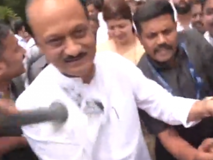 Deputy CM Ajit Pawar arrives at MET Bandra for crucial party meet following split | Deputy CM Ajit Pawar arrives at MET Bandra for crucial party meet following split