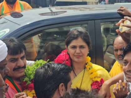 Former minister Pankaja Munde embarks on 'Shiv Shakti Yatra' with Mahur visit | Former minister Pankaja Munde embarks on 'Shiv Shakti Yatra' with Mahur visit