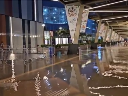 Watch: G20 Summit venue in Delhi battles rain and waterlogging | Watch: G20 Summit venue in Delhi battles rain and waterlogging