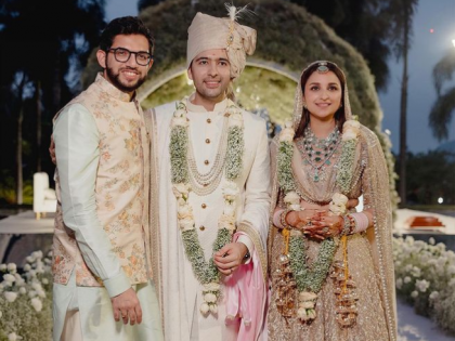 Aaditya Thackeray shares unseen pics from Parineeti and Raghav's lavish wedding ceremony | Aaditya Thackeray shares unseen pics from Parineeti and Raghav's lavish wedding ceremony