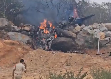 Two Air Force pilots killed as IAF Pilatus trainer aircraft crashes in Telangana's Medak | Two Air Force pilots killed as IAF Pilatus trainer aircraft crashes in Telangana's Medak