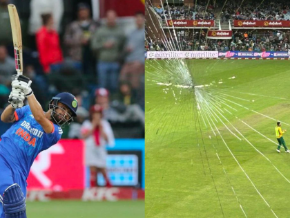 Watch: Rinku Singh breaks media box glass with massive six at St Georg's Park in IND vs SA T20I | Watch: Rinku Singh breaks media box glass with massive six at St Georg's Park in IND vs SA T20I