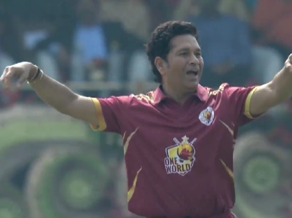 Sachin Tendulkar's All-Round Performance Lights Up 'One World One Family' Charity Cricket Match, Watch Video | Sachin Tendulkar's All-Round Performance Lights Up 'One World One Family' Charity Cricket Match, Watch Video