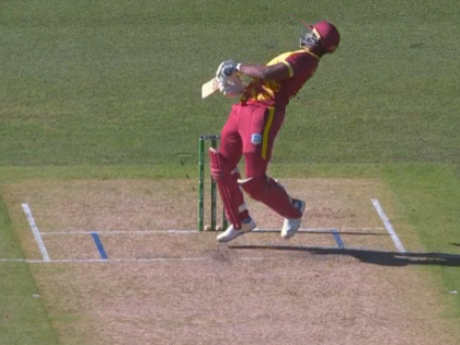 Spencer Johnson's Brutal Bouncer Floors and Hurts Andre Russell During AUS vs WI 3rd T20I, Watch Video | Spencer Johnson's Brutal Bouncer Floors and Hurts Andre Russell During AUS vs WI 3rd T20I, Watch Video
