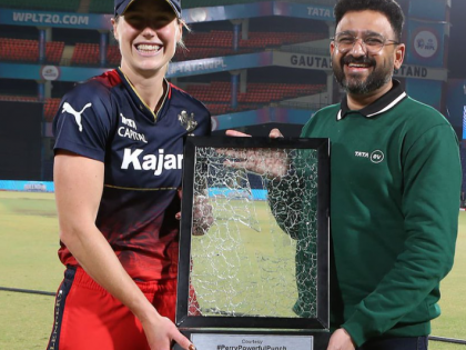 WPL 2024: Ellyse Perry Receives Broken Glass Pieces Award from TATA Motors | WPL 2024: Ellyse Perry Receives Broken Glass Pieces Award from TATA Motors