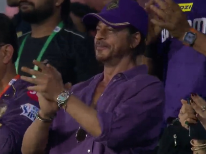 Shah Rukh Khan Gives Standing Ovation to Angkrish Raghuvanshi and Sunil Narine After Their Whirlwind Knocks Against DC (Watch Video) | Shah Rukh Khan Gives Standing Ovation to Angkrish Raghuvanshi and Sunil Narine After Their Whirlwind Knocks Against DC (Watch Video)