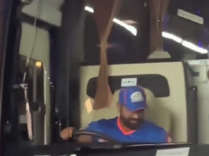 Watch: Rohit Sharma Turns Mumbai Indians' Bus Driver Ahead of MI vs CSK Match, Video Goes Viral | Watch: Rohit Sharma Turns Mumbai Indians' Bus Driver Ahead of MI vs CSK Match, Video Goes Viral