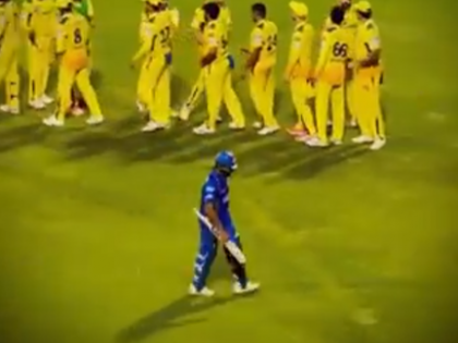 Watch: Rohit Sharma Walks Off Alone in Disappointment to the Pavilion After MI's Defeat vs CSK, Video Goes Viral | Watch: Rohit Sharma Walks Off Alone in Disappointment to the Pavilion After MI's Defeat vs CSK, Video Goes Viral