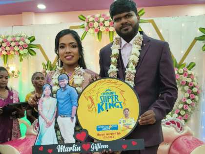 Love as Entry Fee, Blessings as Tax: Tamil Nadu Couple's CSK-Themed Wedding Invitation Goes Viral | Love as Entry Fee, Blessings as Tax: Tamil Nadu Couple's CSK-Themed Wedding Invitation Goes Viral