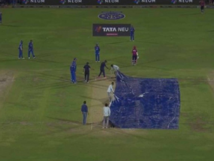 RR vs MI: Play Resumes After Brief Showers in Jaipur as Rajasthan Royals' Chase Continues | RR vs MI: Play Resumes After Brief Showers in Jaipur as Rajasthan Royals' Chase Continues