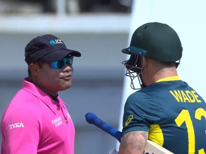 WATCH: Umpire Nitin Menon and Matthew Wade Engage in Heated Argument During AUS vs ENG T20 World Cup 2024 Match | WATCH: Umpire Nitin Menon and Matthew Wade Engage in Heated Argument During AUS vs ENG T20 World Cup 2024 Match