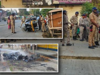 Akola Violence: Clash Breaks Out Between Two Groups in Harihar Peth, Stones Pelted, Vehicles Set Ablaze