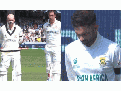 AUS vs SA WTC Final 2025: Australia and South Africa Players Pay Tribute to Ahmedabad Plane Crash Victims (Watch Video) | AUS vs SA WTC Final 2025: Australia and South Africa Players Pay Tribute to Ahmedabad Plane Crash Victims (Watch Video)