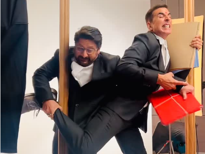 Jolly LLB 3 BTS Video Shows Akshay Kumar and Arshad Warsi's Playful On-Set Chemistry (Watch Video) | Jolly LLB 3 BTS Video Shows Akshay Kumar and Arshad Warsi's Playful On-Set Chemistry (Watch Video)