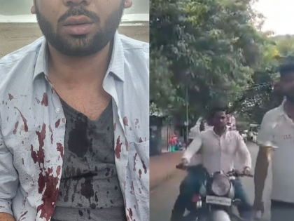 Pune Road Rage: Car Driver Assaulted by Group for Stopping Biker Riding on Wrong Side in Khadki (Watch Video) | Pune Road Rage: Car Driver Assaulted by Group for Stopping Biker Riding on Wrong Side in Khadki (Watch Video)