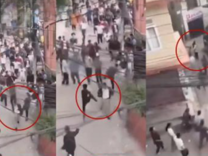 Nepal Gen Z Protest: Finance Minister Bishnu Paudel Chased, Kicked in Streets of Kathmandu; Video Surfaces | Nepal Gen Z Protest: Finance Minister Bishnu Paudel Chased, Kicked in Streets of Kathmandu; Video Surfaces Nepal Gen Z Protest: Finance Minister Bishnu Paudel Chased, Kicked in Streets of Kathmandu; Video Surfaces | Nepal Gen Z Protest: Finance Minister Bishnu Paudel Chased, Kicked in Streets of Kathmandu; Video Surfaces