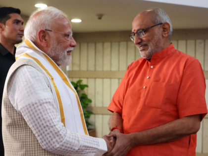 PM Modi, President Droupadi Murmu Congratulate C P Radhakrishnan on Being Elected Vice President of India | PM Modi, President Droupadi Murmu Congratulate C P Radhakrishnan on Being Elected Vice President of India