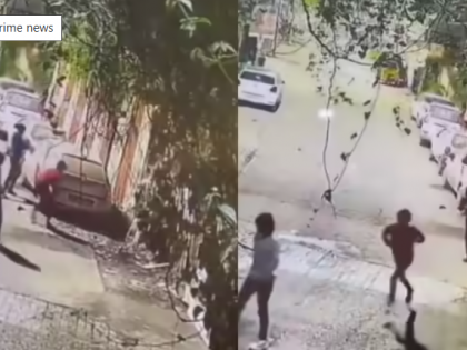 Pune: Trio on Bike Vandalise Parked Cars Near JSPM College; CCTV Captures Attack | Pune: Trio on Bike Vandalise Parked Cars Near JSPM College; CCTV Captures Attack