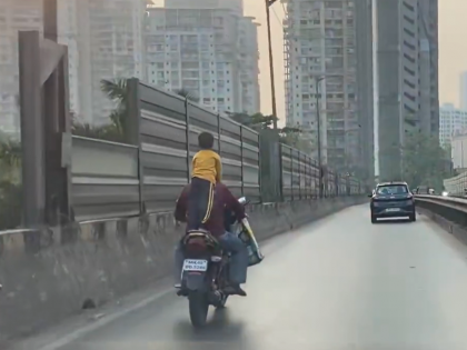 Mumbai: Biker Risks Child’s Life in Goregaon, Netizens Call for Heavy Fine (Watch Video) | Mumbai: Biker Risks Child’s Life in Goregaon, Netizens Call for Heavy Fine (Watch Video) Mumbai: Biker Risks Child’s Life in Goregaon, Netizens Call for Heavy Fine (Watch Video) | Mumbai: Biker Risks Child’s Life in Goregaon, Netizens Call for Heavy Fine (Watch Video)