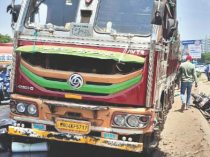 Pune Accident: Motorcyclist Killed After Speeding Truck Rams Multiple Vehicles at Navale Bridge | Pune Accident: Motorcyclist Killed After Speeding Truck Rams Multiple Vehicles at Navale Bridge Pune Accident: Motorcyclist Killed After Speeding Truck Rams Multiple Vehicles at Navale Bridge | Pune Accident: Motorcyclist Killed After Speeding Truck Rams Multiple Vehicles at Navale Bridge