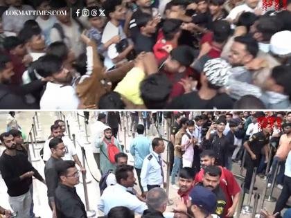iPhone 17 Series Launch in India: Scuffle Breaks Out Outside Apple Store at BKC Jio Centre in Mumbai (Watch Video) | iPhone 17 Series Launch in India: Scuffle Breaks Out Outside Apple Store at BKC Jio Centre in Mumbai (Watch Video)
