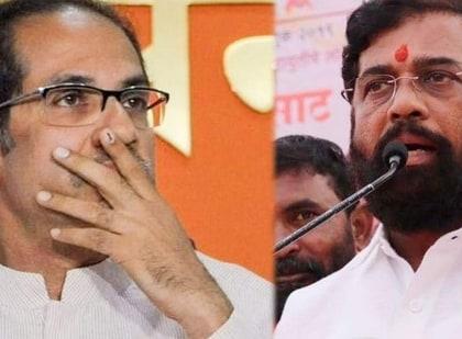 Activists of rival Shiv Sena factions clash in Thane over control of party office | Activists of rival Shiv Sena factions clash in Thane over control of party office