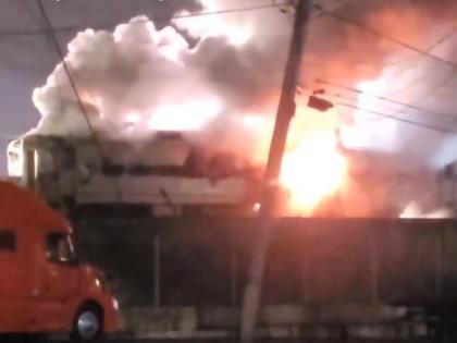 US Train Fire: SEPTA Train Carrying 350 Passengers Catches Fire in Ridley Park; All Evacuated (Watch Video)